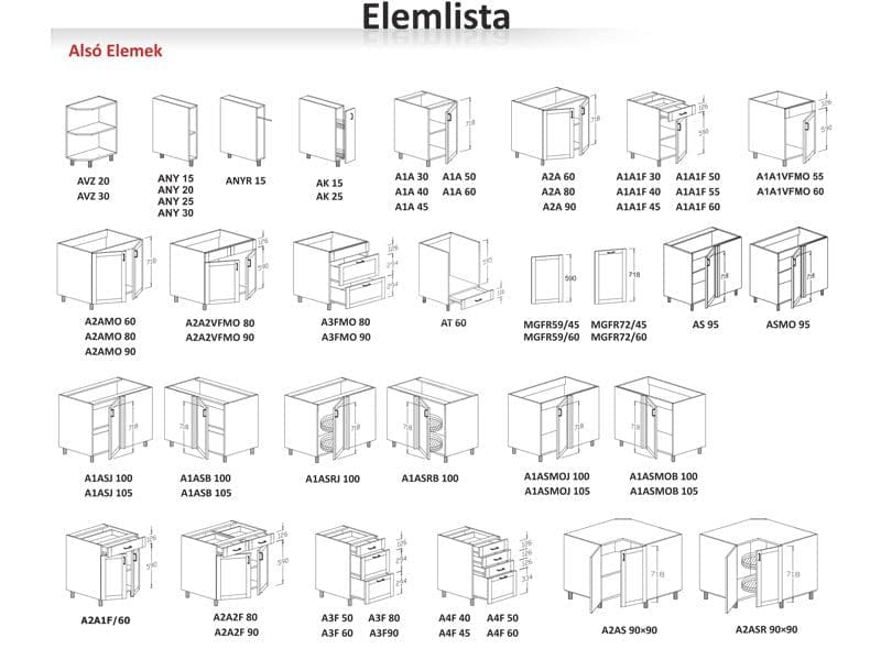 FIRENZE ELEMES KONYHABÚTOR FIRENZE ELEMES KONYHABÚTOR